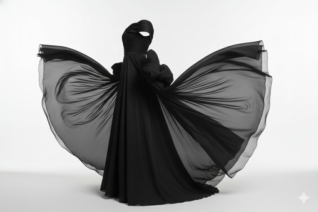 Elara Cascading Chiffon Gown
