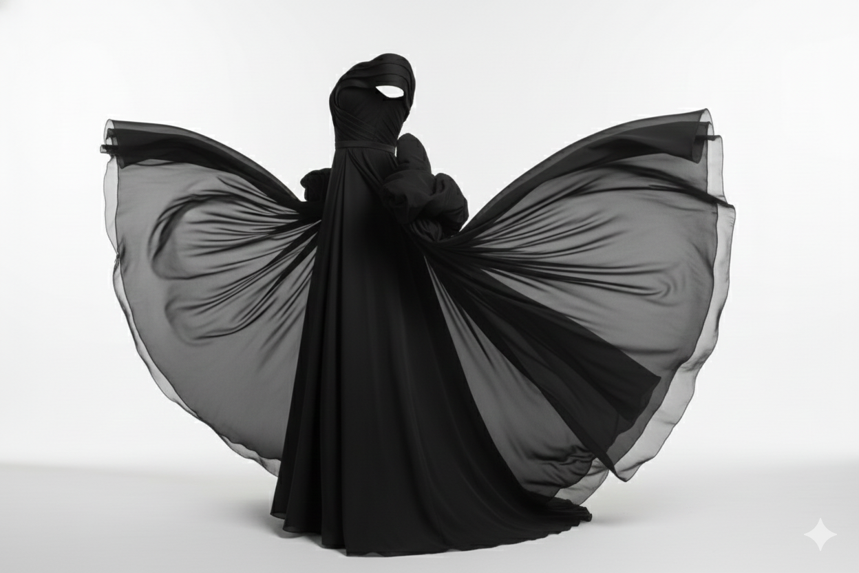 Elara Cascading Chiffon Gown