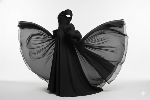 Elara Cascading Chiffon Gown